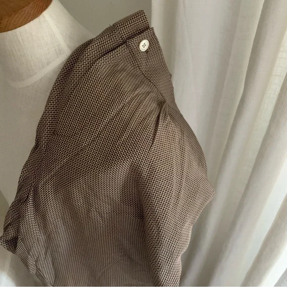 Ralph Lauren Silk Pants Brown Print - Picture 4 of 7